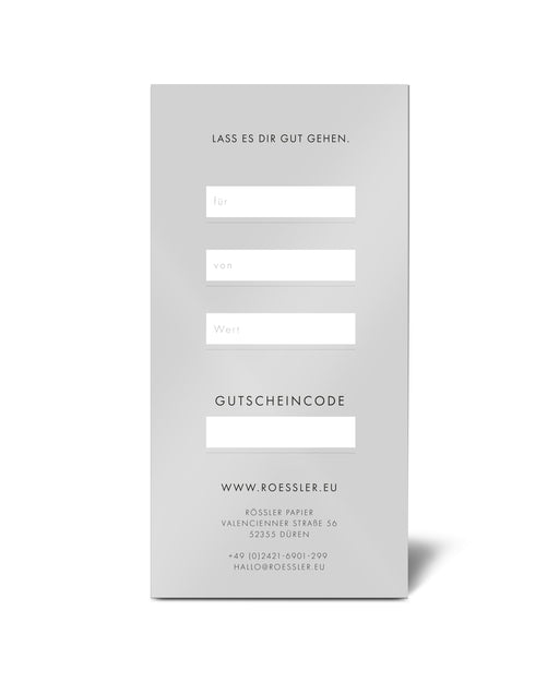 Rössler Geschenkgutschein 100 EURO zum Ausdrucken
