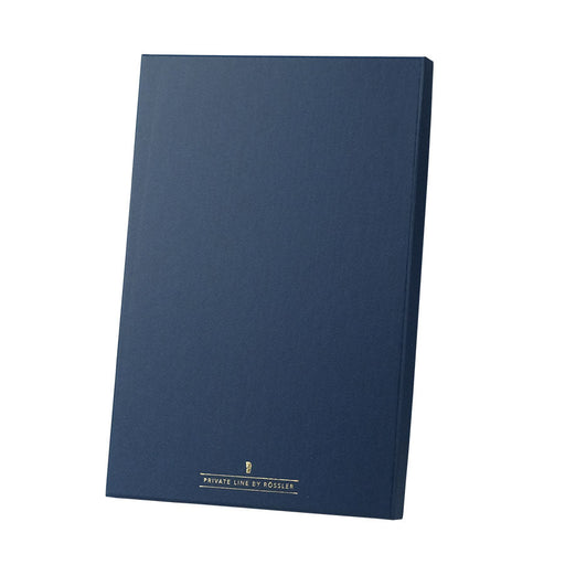 Briefpapierbox personalisiert, Bütten, Blau