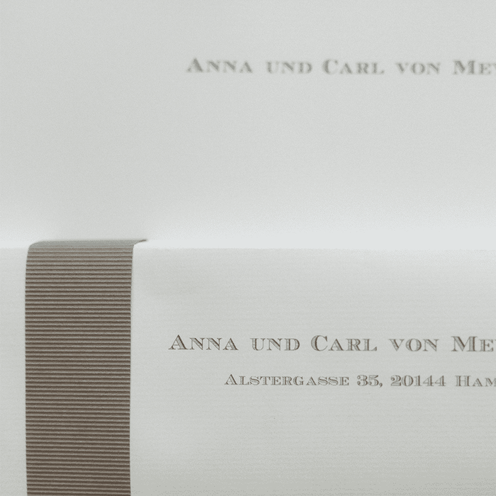 Personalisierbare Briefpapier Kassette | Edles Bütten Papier | 60 Stück | blau