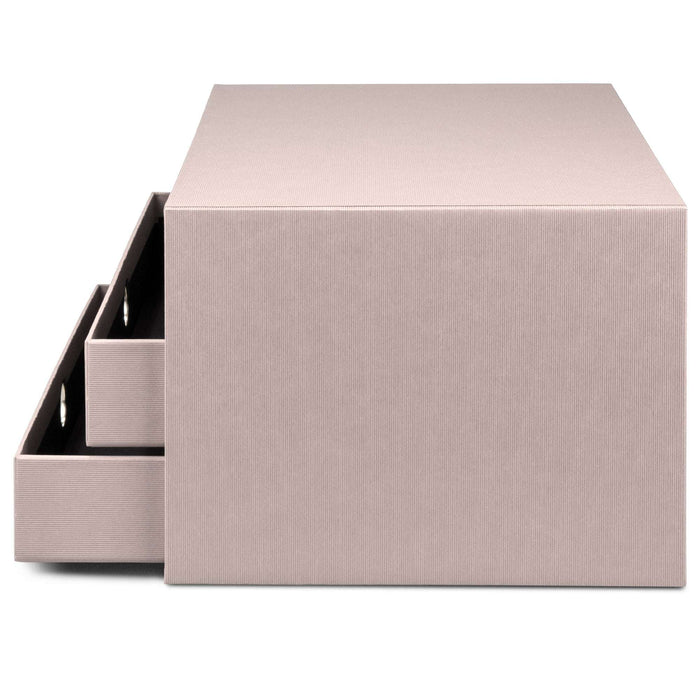 3er Schubladenbox für A4, Powder-Rosa