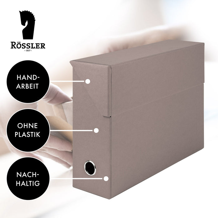 Archivbox für A4, Taupe
