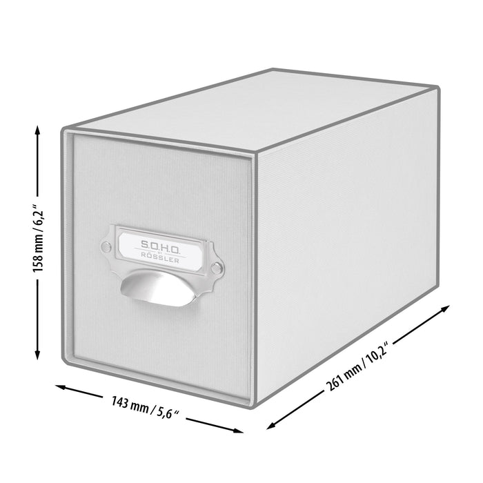 1er Schubladenbox für CDs, Opal