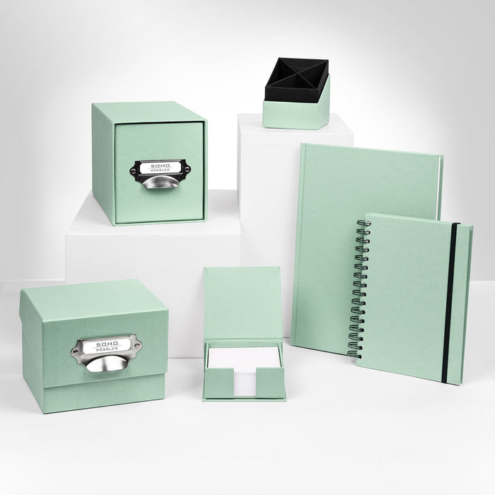 Notizbuch A5 mit Gummizug, Mint