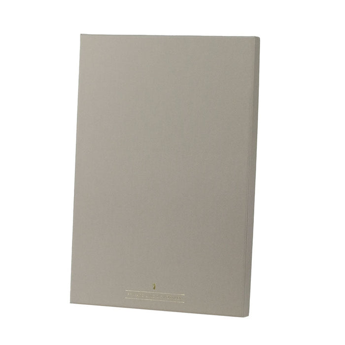 Briefpapierbox personalisiert, Creme Inhalt, Taupe